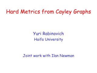 Hard Metrics from Cayley Graphs