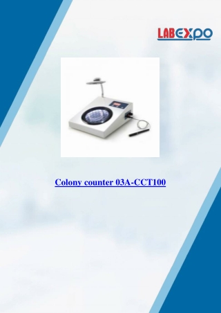 Colony counter 03A-CCT100