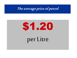 The average price of petrol