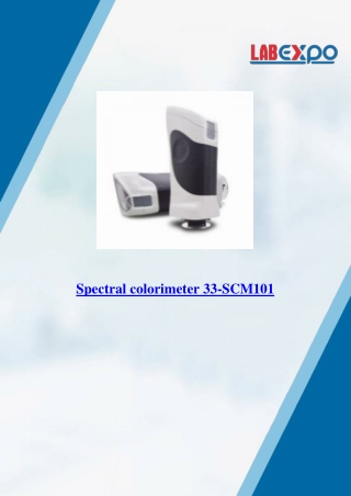 Spectral colorimeter 33-SCM101