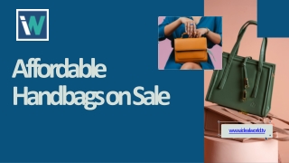 Affordable Handbags on Sale - idealworld.tv