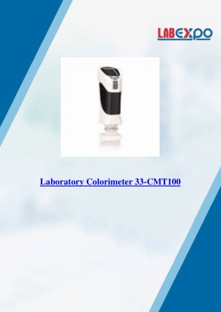 Laboratory Colorimeter 33-CMT100