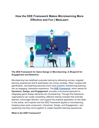 How the DDE Framework Makes Microlearning More Effective and Fun _ MaxLearn