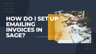 How do I set up emailing invoices in Sage