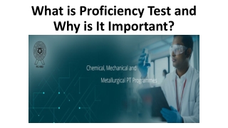 What is Proficiency Test and Why is It Important?