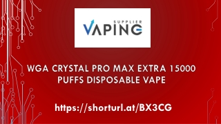 WGA Crystal Pro Max Extra Disposable Vape