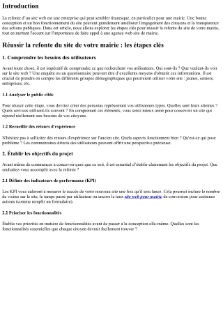 Réussir la refonte du site de votre mairie : les étapes clés