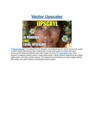 Vector Upscaler