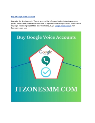 Where To Buy Google Voice Accounts