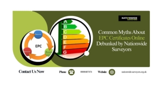 Common Myths About EPC Certificates Online Debunked by Nationwide Surveyors