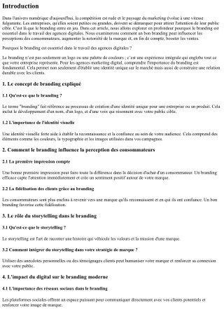 Pourquoi le branding est essentiel dans le travail des agences digitales ?
