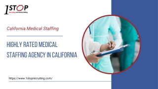 Highly Rated Medical Staffing Agency in California