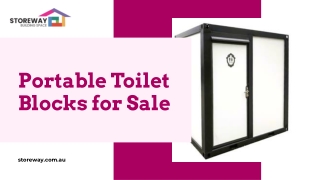 Portable Toilet Blocks for Sale