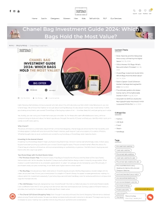 Chanel Bag Investment Guide 2024: Which Bags Hold the Most Value?