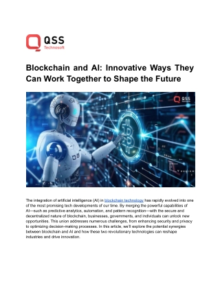 Blockchain and AI_ Innovative Ways They Can Work Together to Shape the Future