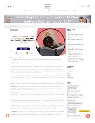 Rado’s Captain Cook Collection: Modern Heritage Reimagined for 2024