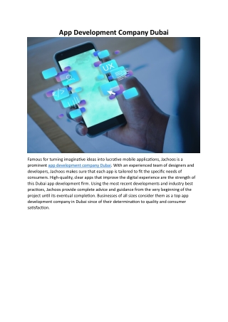 App Development Company Dubai