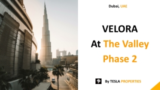 VELORA In The Valley Phase 2 By Tesla Properties a Real Estate Company In Dubai