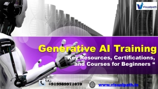 Gen AI Online Training  |  Generative AI Course in Hyderabad