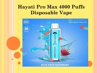 Hayati Pro Max 4000 Puffs Disposable Vape Pack of 10