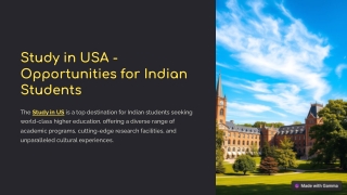 Guide to Studying in the USA: Opportunities and Insights for International