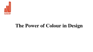 The Power of Colour in Design