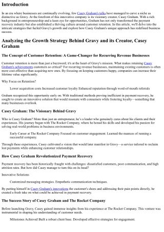 Analyzing the Growth Strategy Behind Gravy and its Creator, Casey Graham