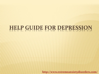 Help Guide for Depression