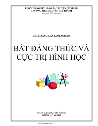 Bất đẳng thức và cực trị hình học