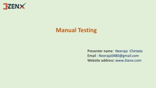 Manual Testing Course in Hyderabad