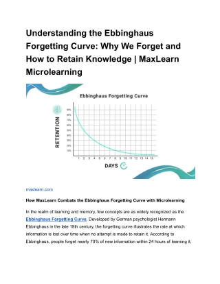 Understanding the Ebbinghaus Forgetting Curve_ Why We Forget and How to Retain Knowledge _ MaxLearn Microlearning
