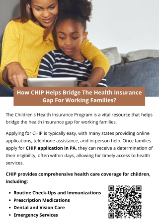 How CHIP Helps Bridge The Health Insurance Gap For Working Families?