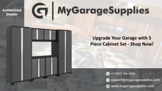 Upgrade Your Garage with 5 Piece Cabinet Set - Shop Now!