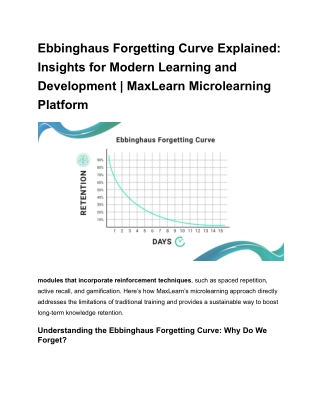 Ebbinghaus Forgetting Curve Explained_ Insights for Modern Learning and Development _ MaxLearn Microlearning Platform