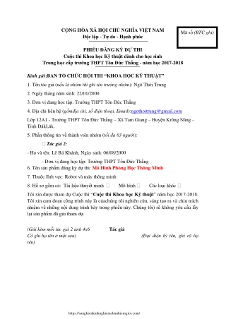 Mô hình phòng học thông minh