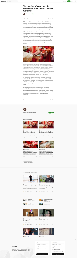 The New Age of Love: How NRI Matrimonial Sites Connect Cultures Worldwide