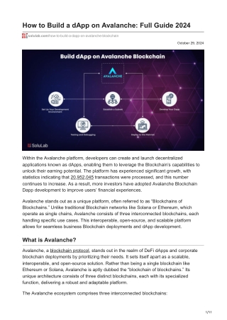 How to Build a dApp on Avalanche Full Guide 2024