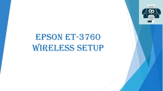 Epson ET-3760 Wireless Setup