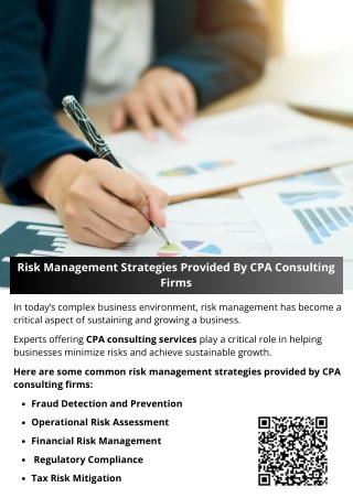Risk Management Strategies Provided By CPA Consulting Firms