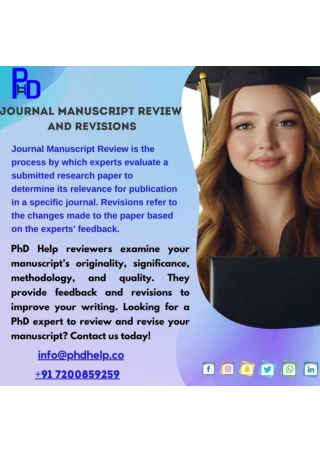 Journal Manuscript Review and Revisions
