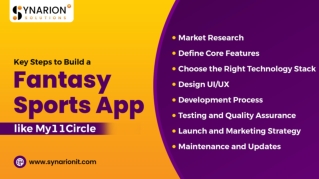 Key Steps to Build a Fantasy Sports App like My11Circle