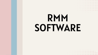 What is RMM Software