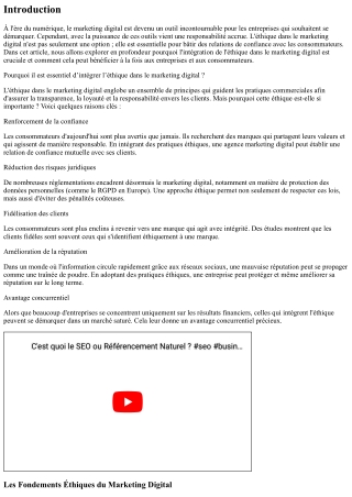 Pourquoi il est essentiel d’intégrer l’éthique dans le marketing digital ?