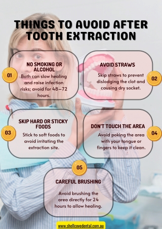 Things to Avoid After Tooth Extraction