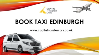 Book Taxi Edinburgh