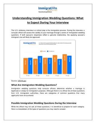 Understanding Immigration Wedding Questions What to Expect D