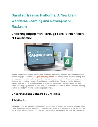 Gamified Training Platforms_ A New Era in Workforce Learning and Development _ MaxLearn