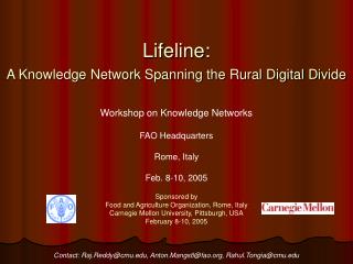 Lifeline: A Knowledge Network Spanning the Rural Digital Divide