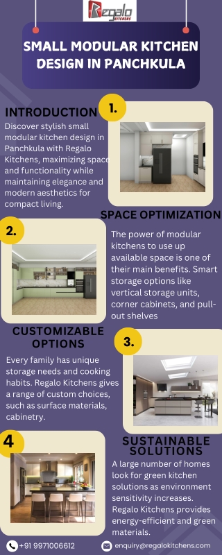 Small Modular Kitchen Design In Panchkula
