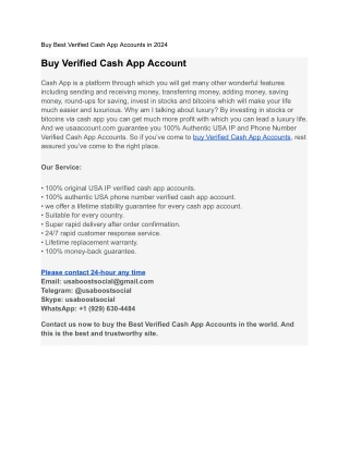 Buy Verified Cash App Accounts in Easy Process